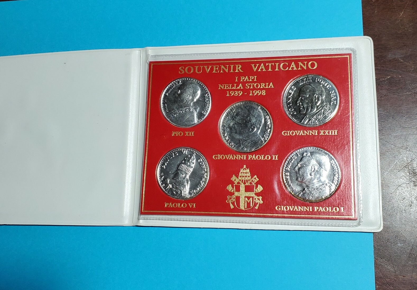 Souvenir Vaticano 5 Coins Set I Papi Nella Storia 19391998 Vatican City eBay