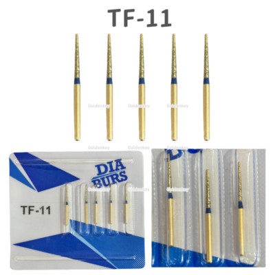 Dental Diamond Burs TF-11 High Speed Handpiece Friction Grip DIA MANI Cards