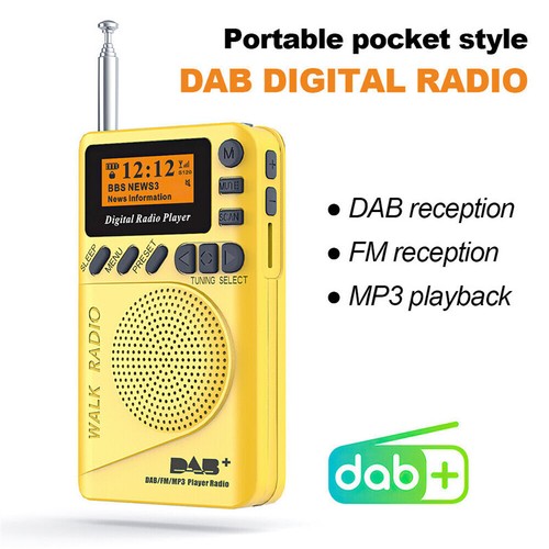 Mini Pocket DAB/DAB+ Digital FM Radio LCD Display Good Sound Speaker Long Life - Picture 4 of 15