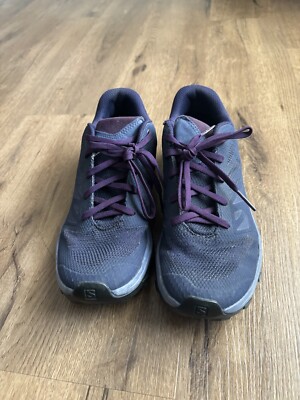 Salomon Outline Trail Running Shoe Womens 9 Blue Purple Hiking Lace Up Low