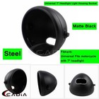 <!--F#f_0-->7 Inch Motorcycle Headlight Matte Black Housing Headlamp Bulb Bucket For Harley<!--F/-->
