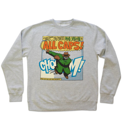 Madvillain (MF DOOM & Madlib) - ALL CAPS! Sweater Heather Grey Kapuzenpullover
