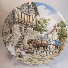 Porcelain Plate "Morning in the Farmyard" (1) 8"(20cm) by Wedgwood, 1988
