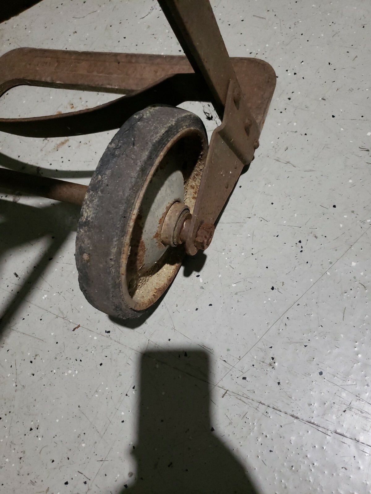 Vintage Hand Truck Dolly Heavy Steel Wheels Colsom Frame Vintage Kool