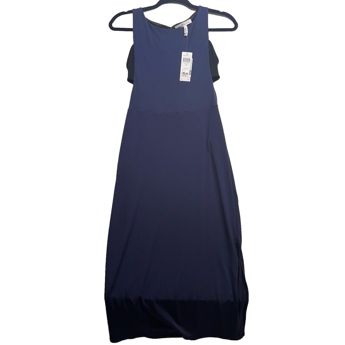 bcbgeneration blue dress BCBGeneration Color Block Cut-Out Women’s Dress Medium Navy Blue & Black  NWT Sm