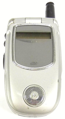 Motorola i series i730 - Silver and Gray ( Nextel ) PTT iDEN Flip Phone