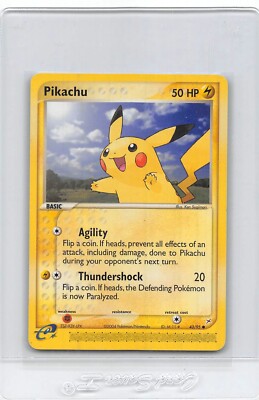 Pikachu 43/95 - Ex Team Magma vs Team Aqua - eREADER - Pokemon Card - NM/LP