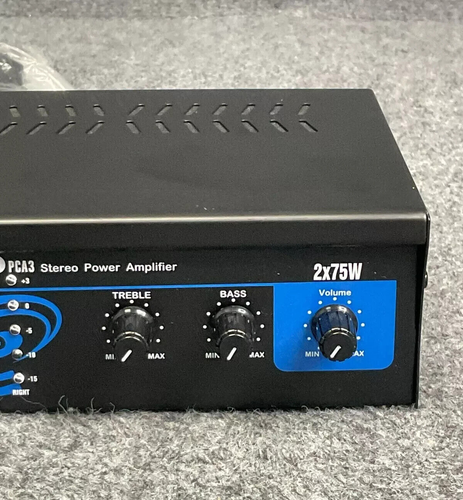 Pyle Pro Power Amplifier 🎛️ Receiver PCA3 Mini 2X75W Stereo Home Theater - Blac - Picture 5 of 12