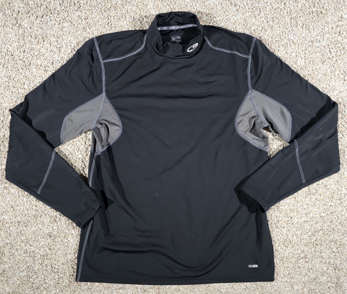 Champion Mens L Power Core Duo Dry Activewear Workout Shirt