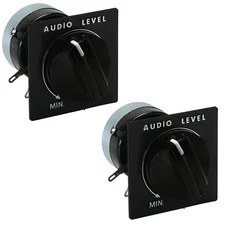 TWO PACK Speaker Volume L-Pad 8-Ohm 15 Watt Monaural Audio Sound Level Controls