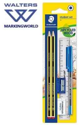 Staedtler Noris  Schule 121 Schülerset | 2x Bleistifte, 1x Biro, Lineal, Radiergummi etc.