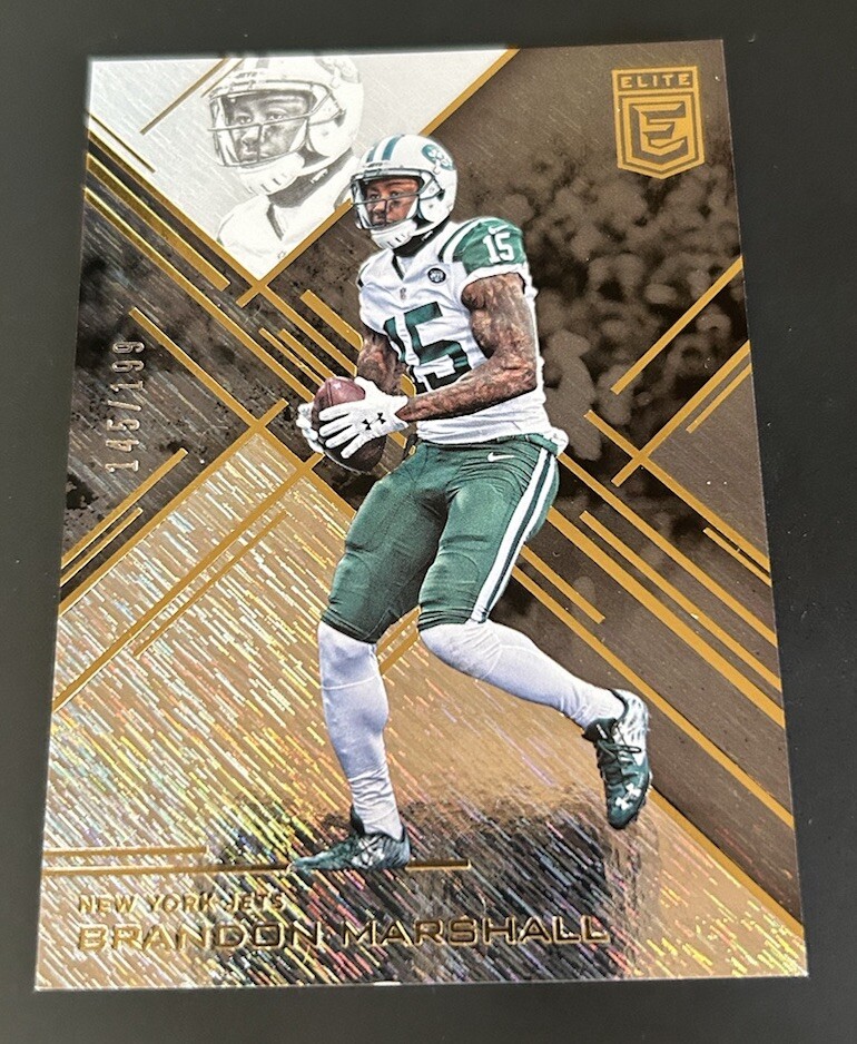 2016 Donruss Elite Black /199 Brandon Marshall #25 New York Jets