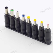 8pcs Universal AC DC Power Charger Adapter Tips Connectors For Laptop 6H