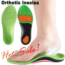 Orthotic Shoe Insoles Inserts Flat Feet High Arch Support For Plantar Fasciitis.