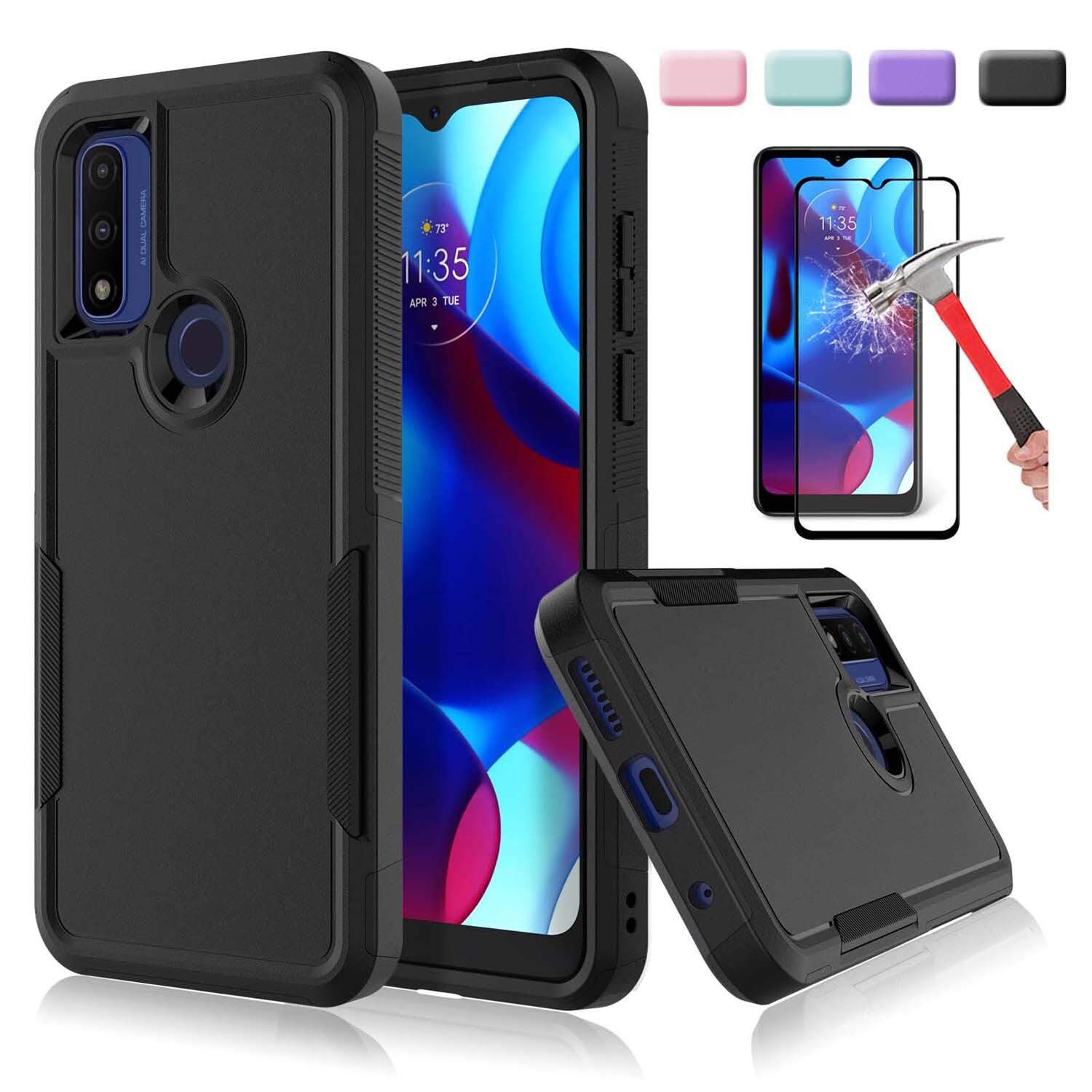 Shockproof Moto G Power Screen Protector And Case Moto G Phone