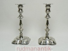 KERZENLEUCHTER BAROCKFORM STERLING SILBER 925 -FORDHAM & FAULKNER SHEFFIELD 1911