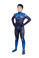 Blue Beetle Jaime Reyes Cosplay Costume Bodysuit Kid Child