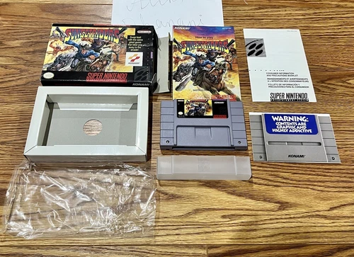 Sunset Riders (Super Nintendo, 1993) CIB!! With Inserts!!