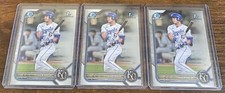 Luca Tresh 2022 Bowman Prospects Chrome 1st Bowman #BCP-136 Royals Lot (3)