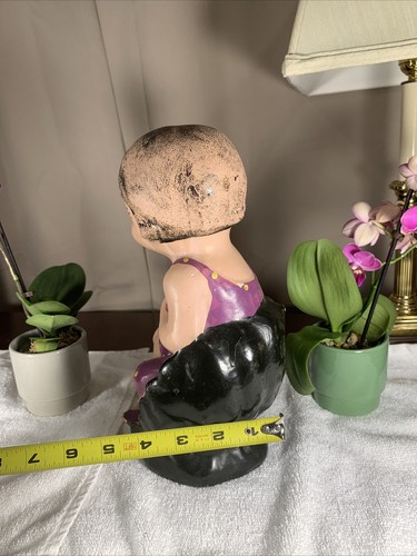 Vintage Antique Chalkware Bathing Beauty Betty Boop Swim Suit Figure RARE - Picture 4 of 12