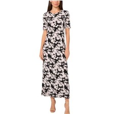 Vince Camuto Floral Stretch Midi Dress