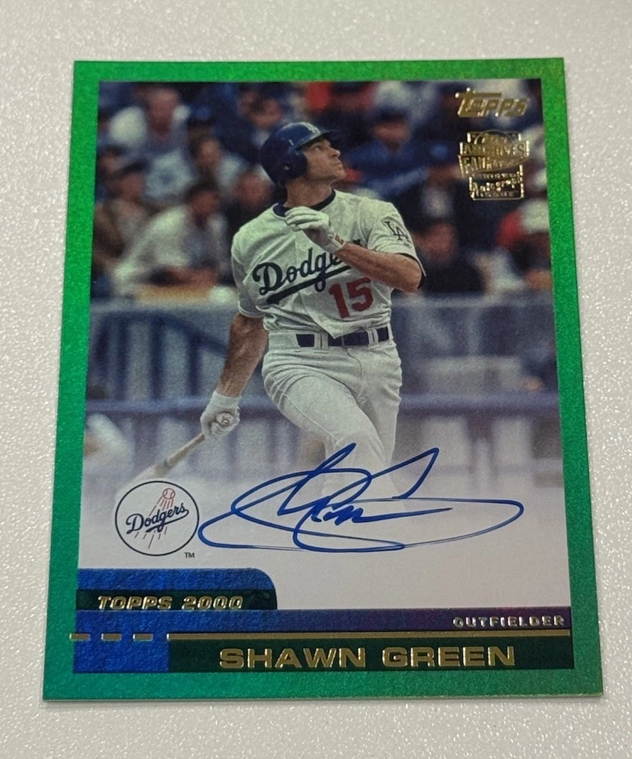 Baseball Shawn Green Sports Trading Cards & Accessories Serial