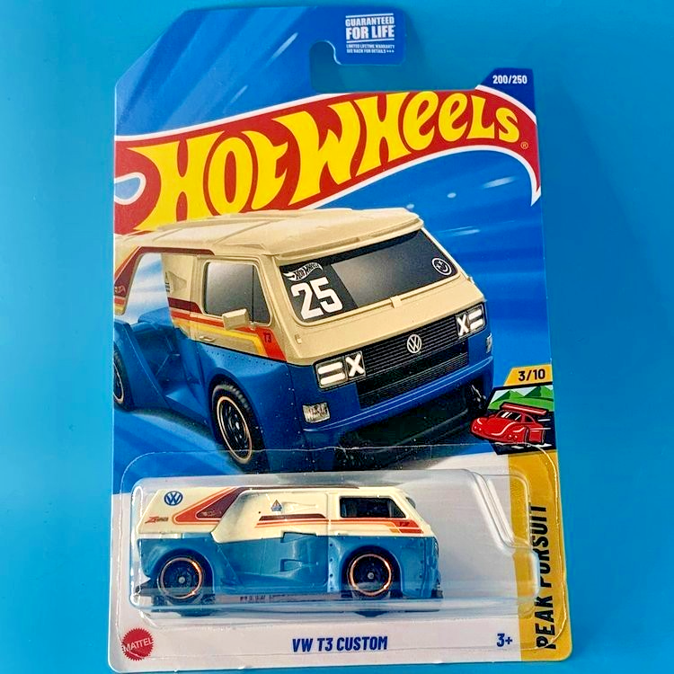 HOT WHEELS 2025 VW T3 CUSTOM WHITE 200/250 JBB21 PEAK PURSUIT