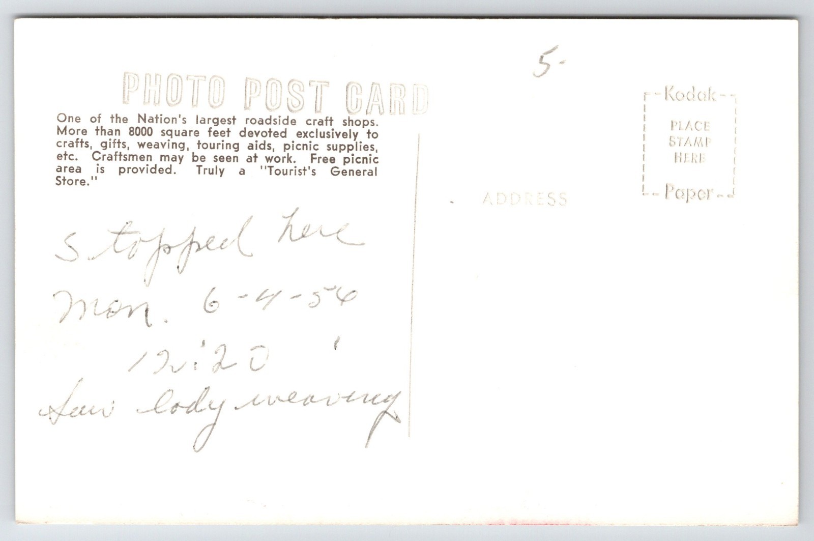 La Follette TN Lady Weaves @ Wynn's Crafts O Th'Hills~Skidmarks~Texaco Gas RPPC