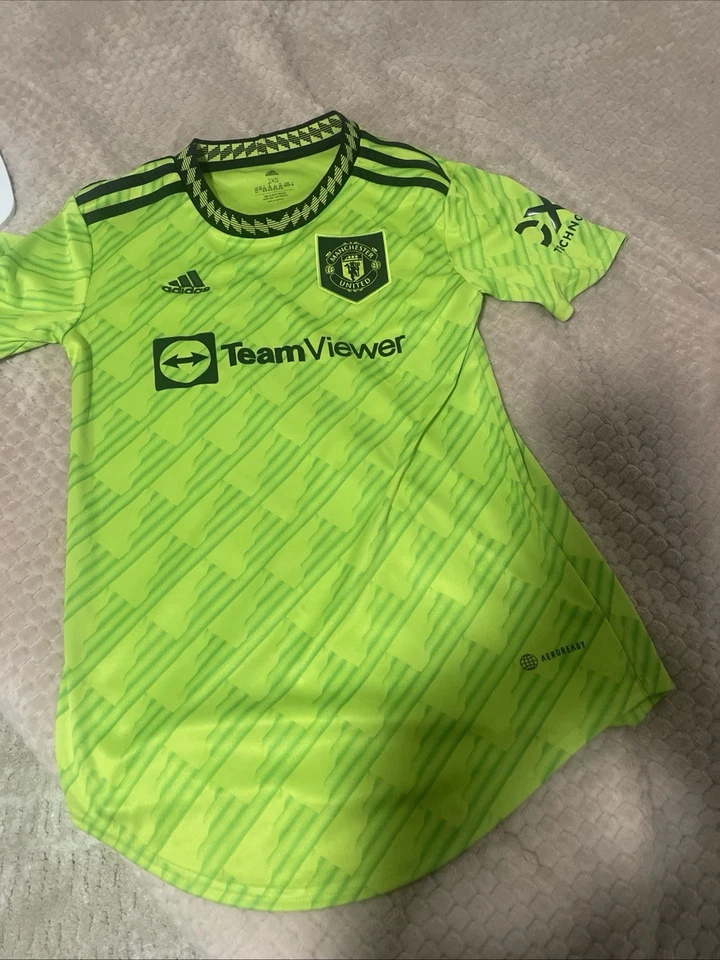 Camiseta Manchester United 2022/2023 Auténtica Tercera Tercera Camiseta Adidas Hombre Grande Foto 3 de 3