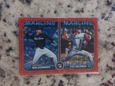 2024 Topps Red Foil /199 Rookie Combos Maldonado Villalobos #US305 Marlins