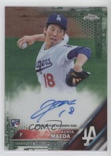 2016 Topps Chrome Rookie Auto Green Refractor 1/99 Kenta Maeda #RA-KMA Auto 7ba