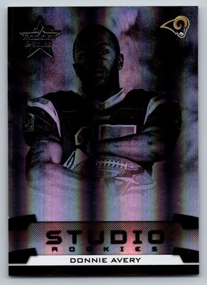 2008 Leaf Rookies & Stars Studio Black  Donnie Avery SR-26 095/100