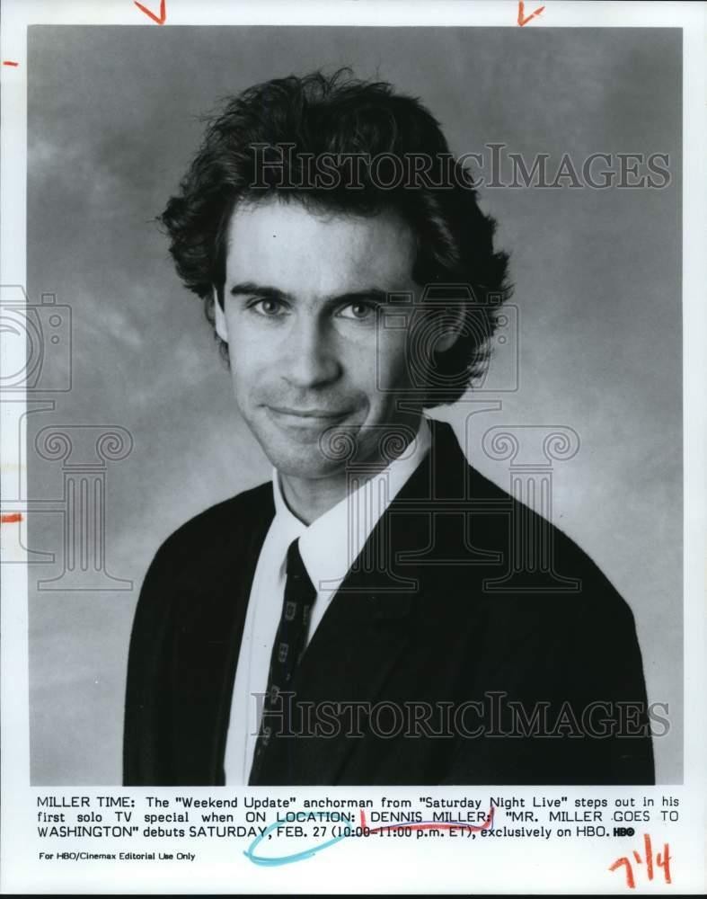 1991 Press Photo Dennis Miller on 