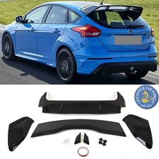 2011-2018 Rear Roof Boot Lip Spoiler RS Style Gloss Black Fits Ford Focus MK3