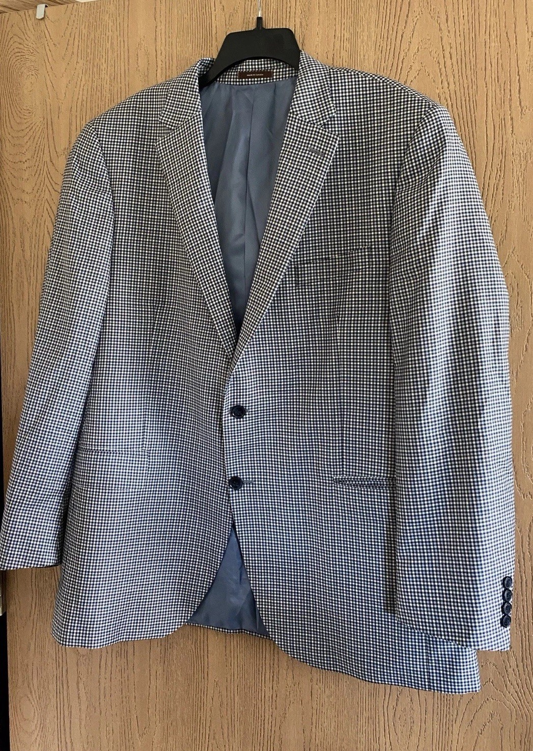PETER MILLAR Multi Tiny Check Wool Blazer / Sport… - image 1