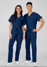 2-Pk ScrubZone 2-Pocket Cargo Scrub Pants 85221 LARGE, TNAVY, Less than 5 Pair