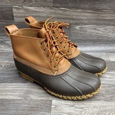 L.L. Bean Duck Boots Bean Boots Brown Mens Size 11 Made In Maine USA