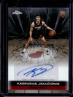 2025-26 Topps Chrome Kasparas Jakucionis Auto Autograph Rookies RC #TAIR-KJ Heat