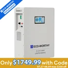 ECO-WORTHY 16.07kWh 48V 314AH LiFePO4 Battery Vertical Standing Solar Backup UPS