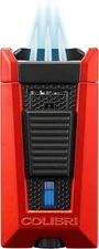 Colibri Stealth Triple Torch Jet Flame Cigar Lighter - Red - New in Box