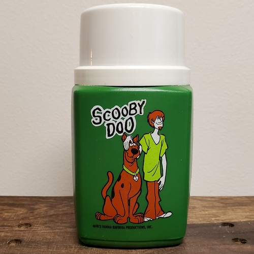 Vtg 1973 Thermos Green Plastic Bottle Only Hanna-Barbera Scooby Doo & Shaggy