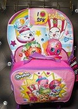 Shopkins Girls Backpack Lunchbox set RARE