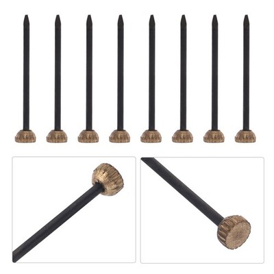 50Pcs Quick Picture Hangers Black Frame Nails with Storage Box for Wall Hanging