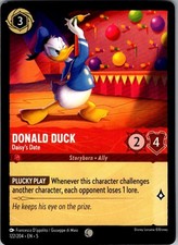 Donald Duck - Daisy's Date Shimmering Skies 122/204 Common Lorcana Near Mint