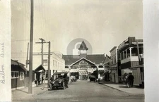 BALBOA PAVILLION NEWPORT BEACH CA EARLY 1900'S RPPC Photo Postcard COPY