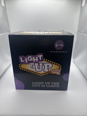 Scentsy Warmer Light It Up 2012 Convention Exclusive Las Vegas Marquee Rare NIB