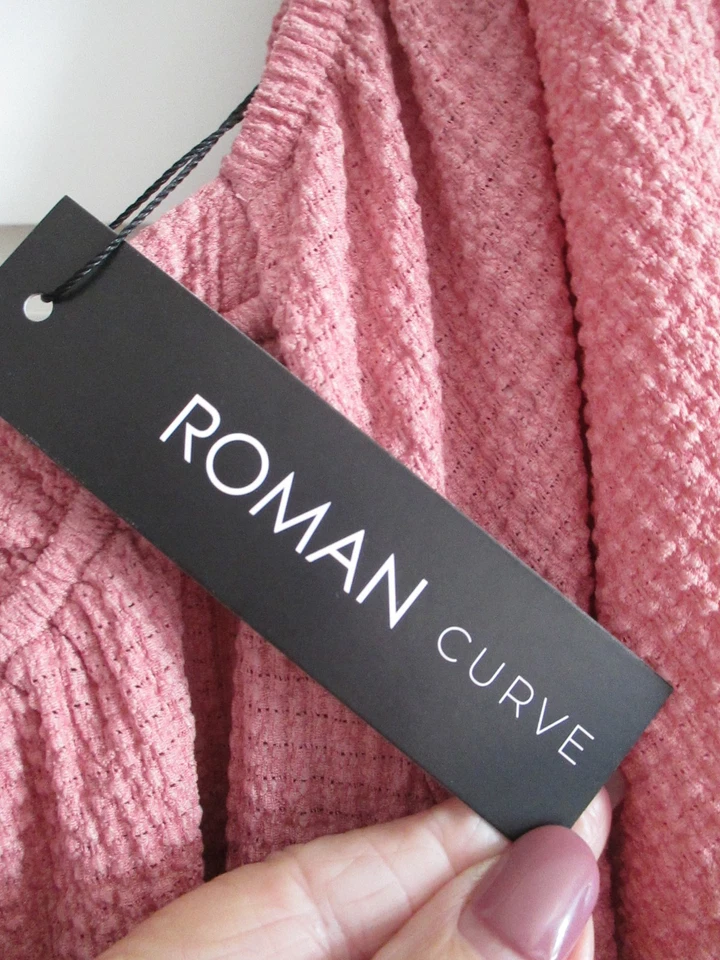 ROMAN PINK TEXTURED TOP SIZE 22/24 BNWT - Image 3 of 4