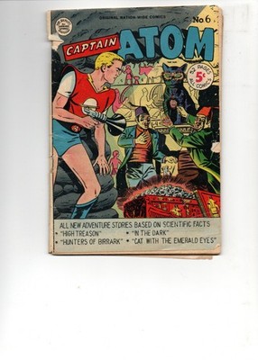 CAPTAIN ATOM #6 (1951) - GRADE 4.0 - NATIONWIDE PUBLISHING GOLDEN AGE COMIC BOOK
