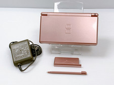 Nintendo DS Lite Metallic Rose USG-001 North American Model Ready to Play Set