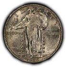 1925 25c Standing Liberty Silver Quarter - Luster - UNC - SKU-B5554